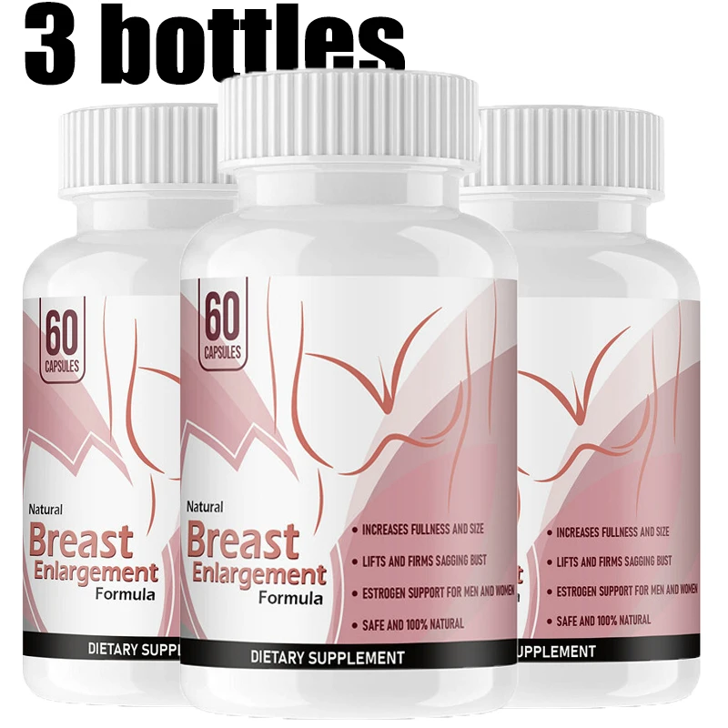 

3 Bottles Capsule Chest on Breath's Body Curve Dietary Supplements