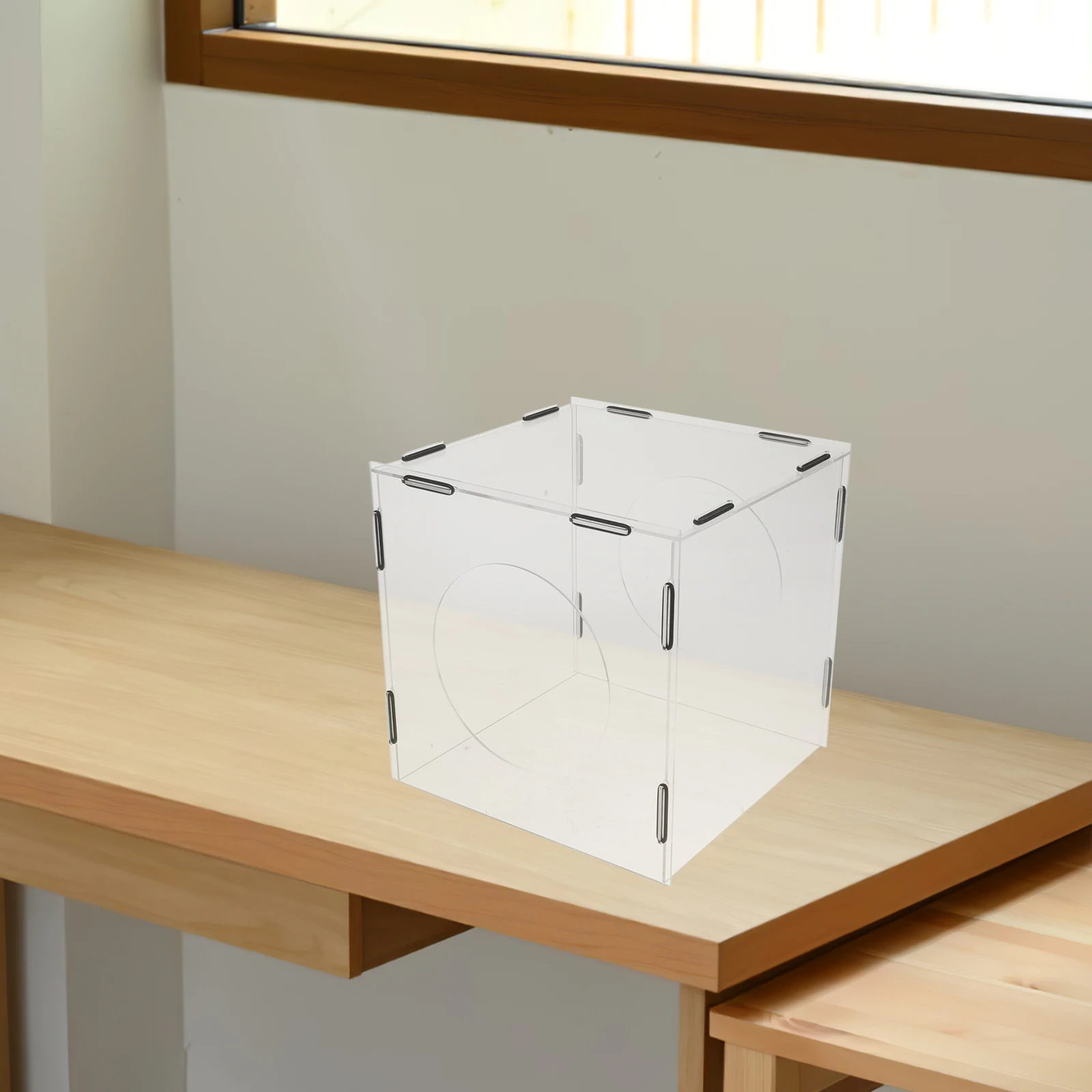 Transparent Cover Acrylic for Walnut Polishing Grinding Hood Enclosed Case Clear Dust Box Stone Polishing Box Lightweight Easy