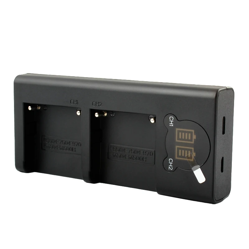 Bateria LED Carregador USB, apto para Sony PLM-100, CCD-TRV35, MVC-FD91, MC1500C, L10, TR555, VX2200E, D77, NP F970, NP-F960, NP-F970, F950