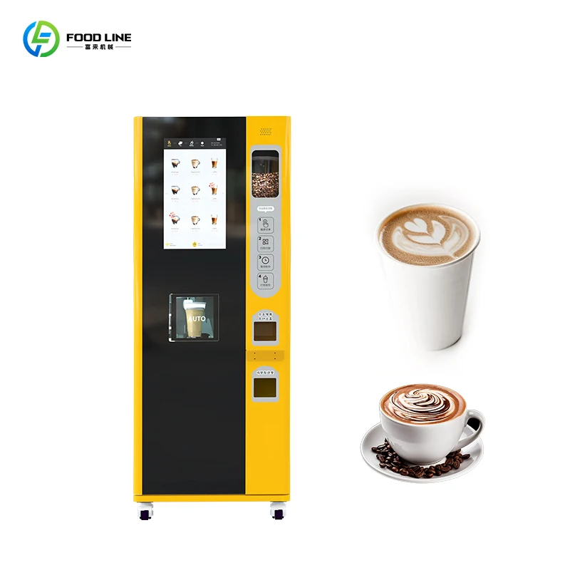 Customize Your AI Automated Hot Cold Coffee Vending Machine Fully Intelligent and Self Service
