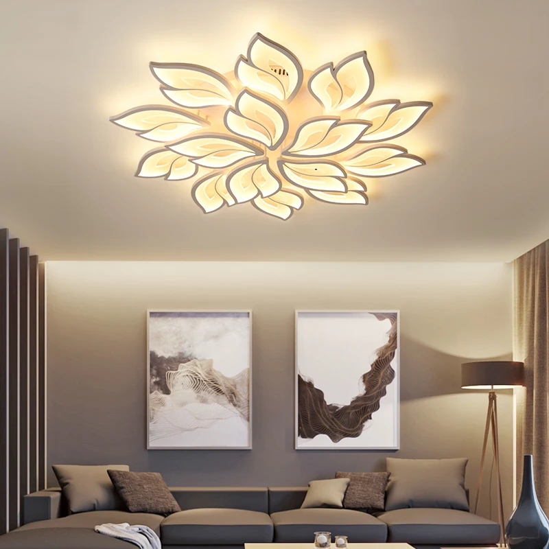 

Ceiling Lights For Living Dining Room Modern LED Flower Acrylic Ceiling Lamps Nordic Bedroom Ceiling Light Indoor Lights Fixture