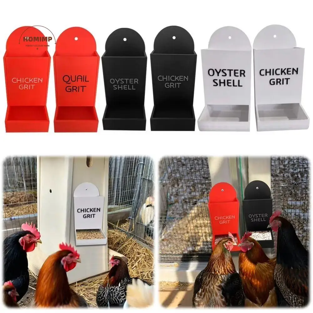 

Hanging Chicken Feeder Trough Wide Mouth Gravity Gravity Poultry Feeder Automatic Home Decor Coop Feeding Station Livestock Care