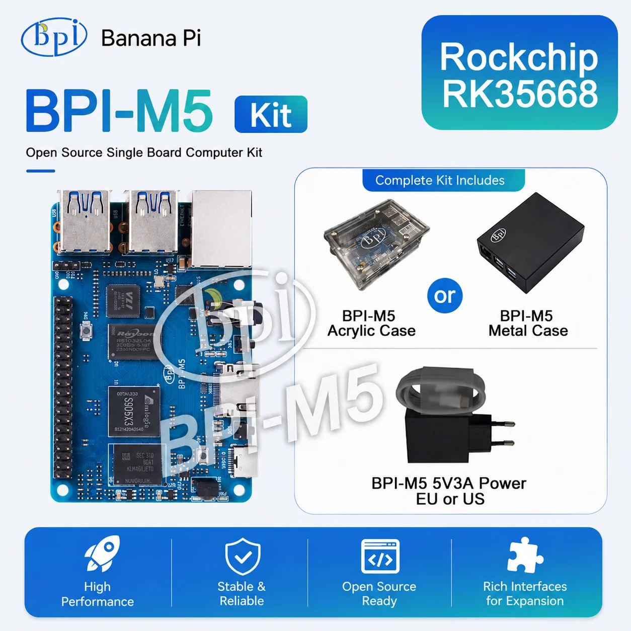 Banana Pi Bpi-M5 - Banana Pi BPI-M5 DIY-Kit Amlogic S905X3
