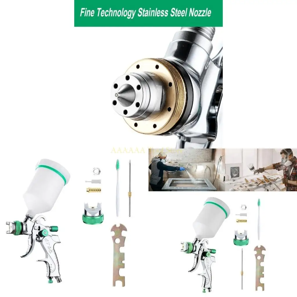 

A2BE Professional Guns Установите воздушные распылительные пушки с 1,4 1,7 2,0 2,5 мм сопла 20 унций 600 куб. См. Для