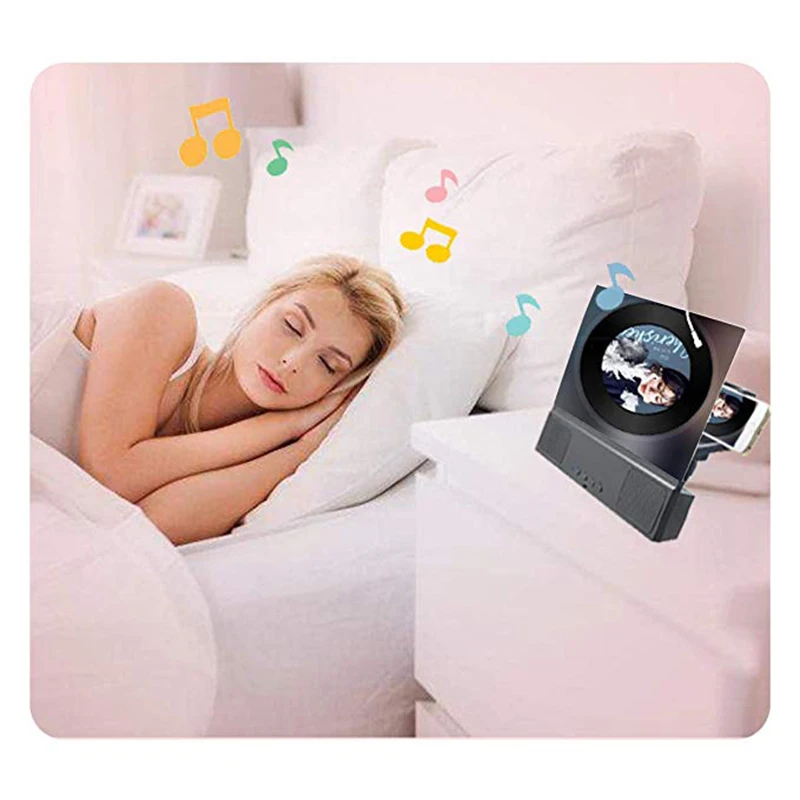 Amplificador de pantalla de teléfono de 12 pulgadas con Audio, Altavoz Bluetooth, soporte de proyector amplificador de películas 3d para accesorios de teléfono inteligente