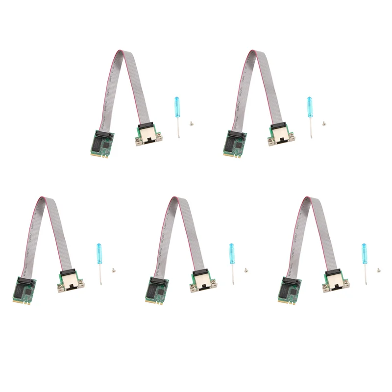 AS95-5X M.2 A+E KEY 2.5G Ethernet LAN-карта RTL8125B Сетевая карта промышленного управления M.2 Гигабитная сетевая карта Ethernet