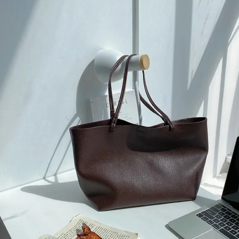 Korean Style Women Shoulder Bag Soft PU Leather Tote Handbag Large Capacity Female Composite Bags Shopping Totes for Women