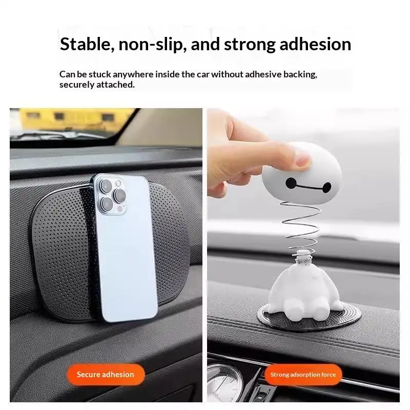1Pcs Car Non-Slip Mat Magic Anti-Slip Slide-Proof Pad Dashboard Sticky Dash Adhesive Cell Phone Mobile Holder Black Silicone