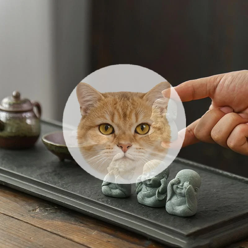 Statues de petit moine en pierre mignonnes, décoration de maison, avec ambiance Zen sereine, ornement pour espace de méditation, bureau, cadeaux significatifs, 1/4 pièces