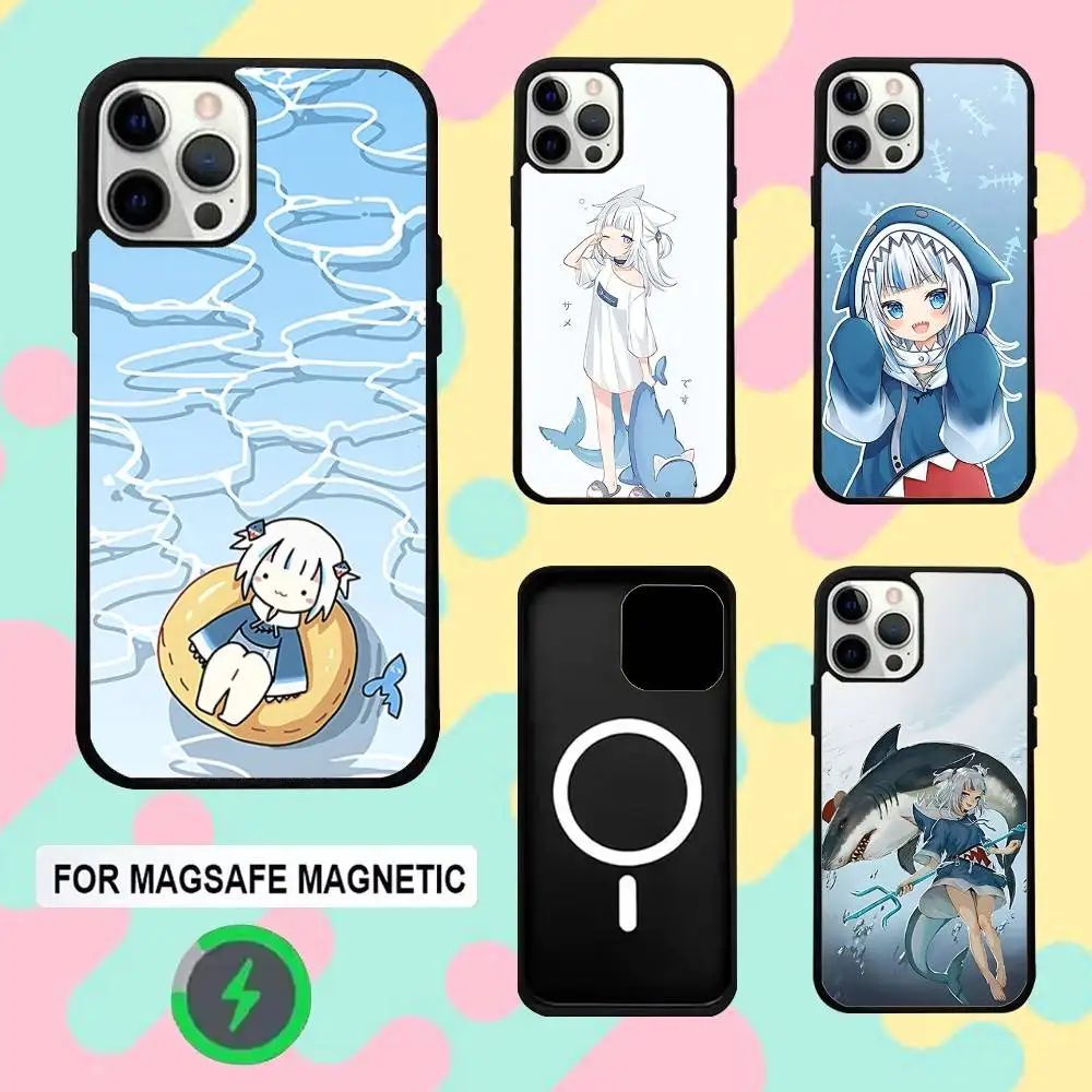 

Cute Girl G-Gawr G-Gura Phone Case For iPhone 16e,16,15,14,13,12,11,Plus,Pro,Max,Mini Magsafe Magnetic Wireless Charging