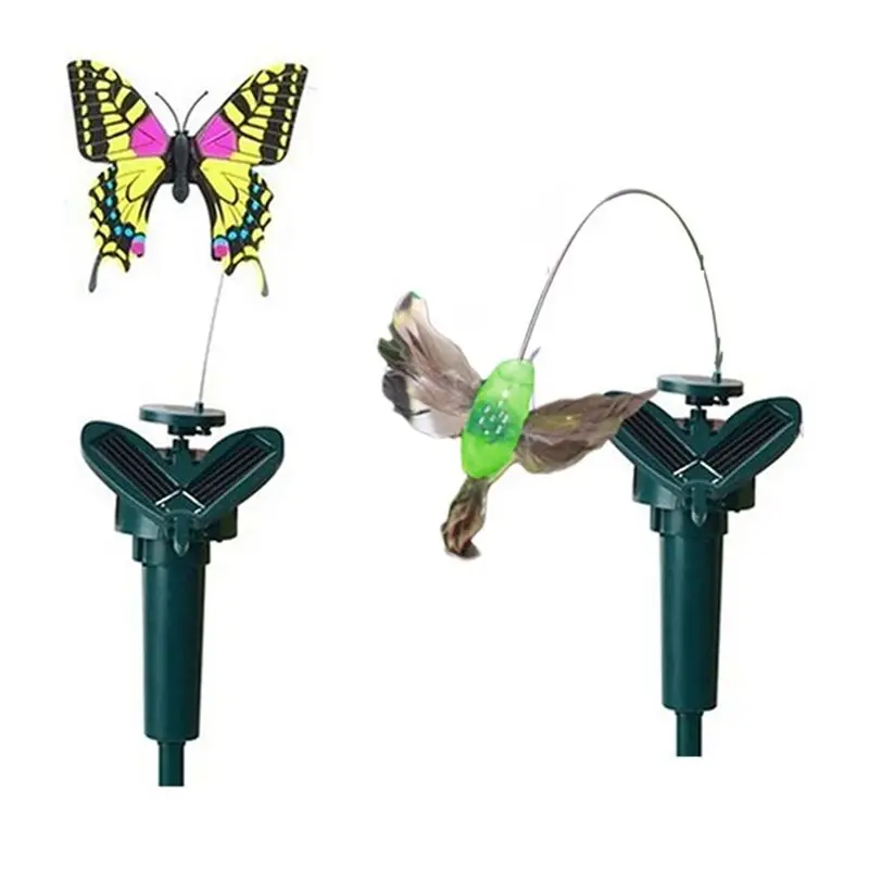 AEF5-Simulation Solar Butterfly Indoor Outdoor Auto Flying Bird Butterfly Waterproof Craft Atmosphere For Farmland Courtyard