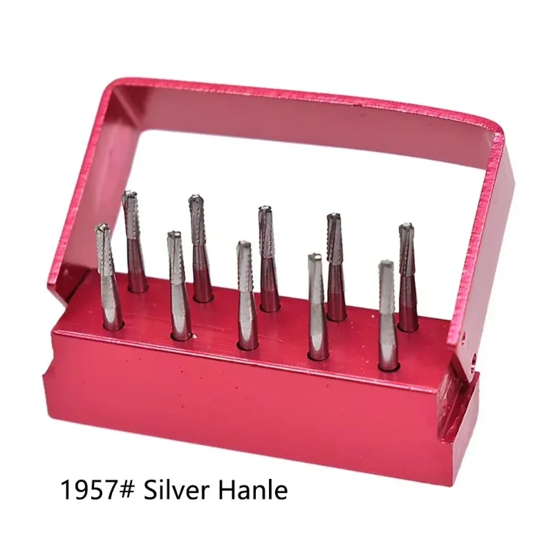3×10Pcs/Box High Speed Dental Tungsten Steel carbide Burs Crown Metal Cutting Burs FG-1956/1957/1958 Dentistry Dentist tools