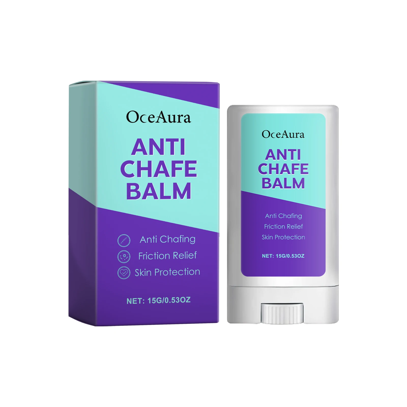

Anti-Chafe Balm – Friction Relief Stick for Thighs, Underarms & Sports – Long-Lasting Protection – 15g/0.53oz