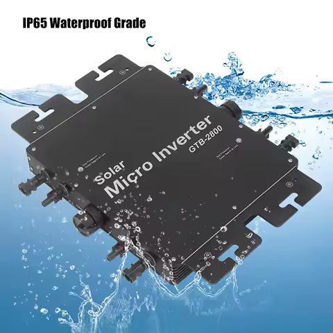 2800W Solar Grid Tie Inverter MPPT Power Micro Inverter with WiFi Control IP65 Waterproof EU Type