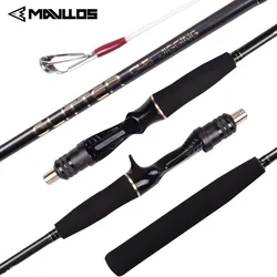 Mavllos GLITTER Solid Tip Jigging Rod Lure Range 40-120g Line 12-25lb Light Cuttlefish Fishing Saltwater Octopus Fishing Rod