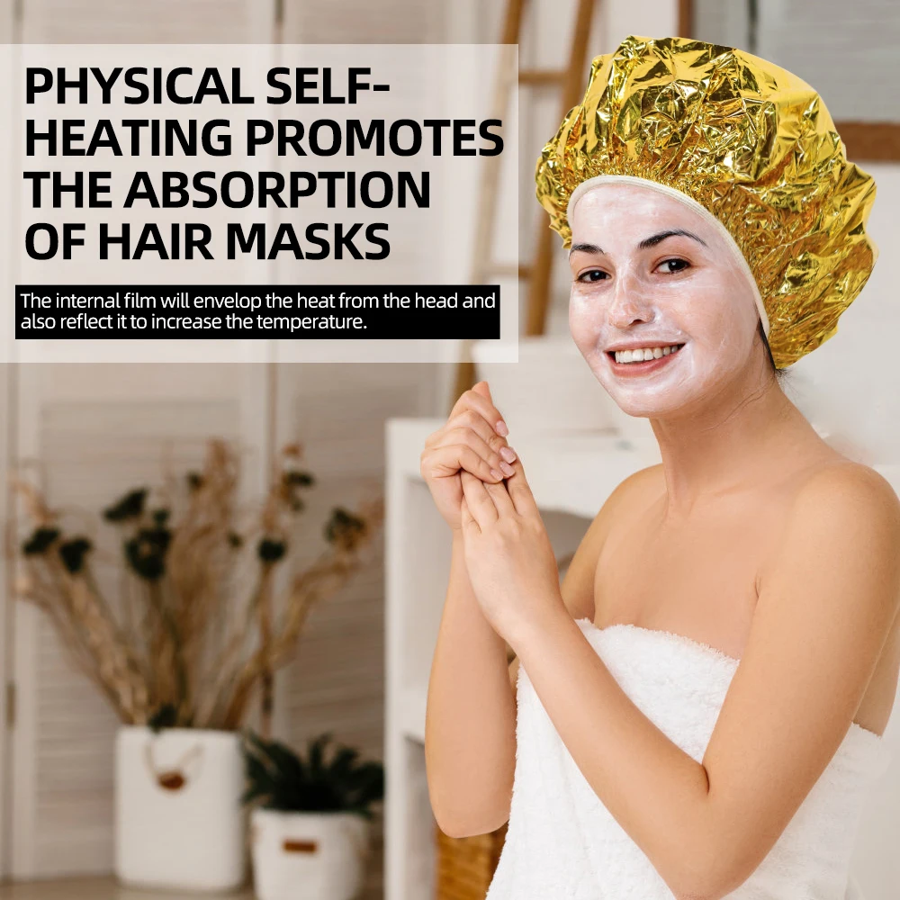 

Hot Oil & Hair Color Processing Cap 1/10pcs, Reusable Thermal Tin Foil Caps for Deep Conditioning Treatment at Home Salon
