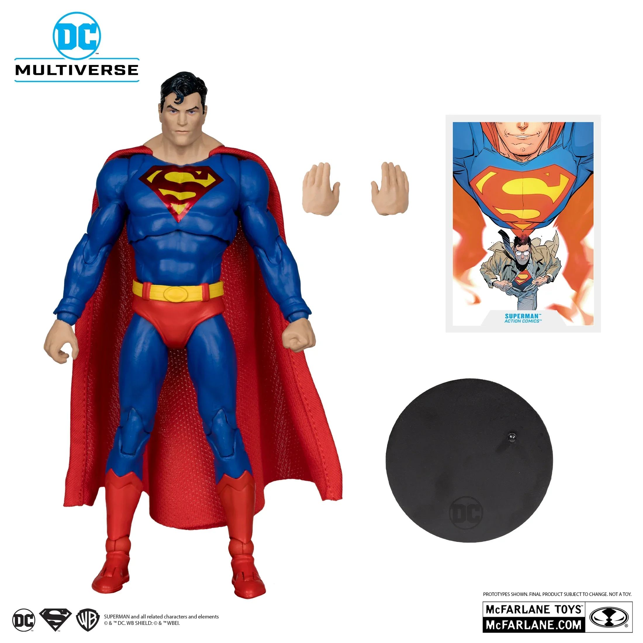 McFarlane Toys SUPERMAN (ACTION COMICS) GOLD LABEL DC MULTIVERSAL UNIVERSE 7-inch Action Figure Collection