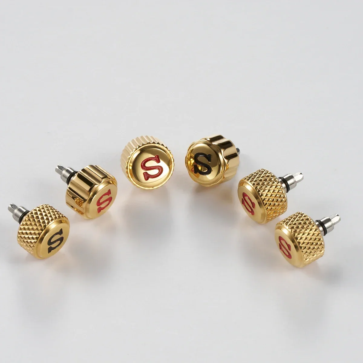 Corona dell'orologio Sigend' incisa in argento/oro/oro rosa adatta per parti di corone in acciaio inossidabile con movimento NH35 NH36 7S26