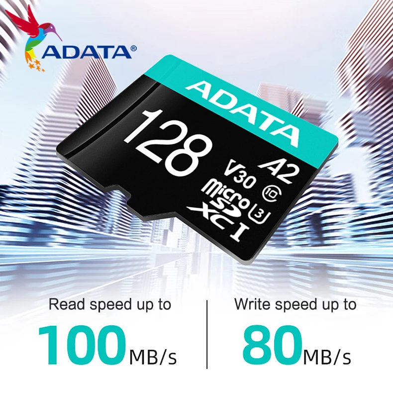 ADATA Memory Card A2 V30 Microsd TF Card 512gb 256gb 128gb 64gb Micro SDXC U3 Class10 Cards for phone Camera Flash Micro SD Card