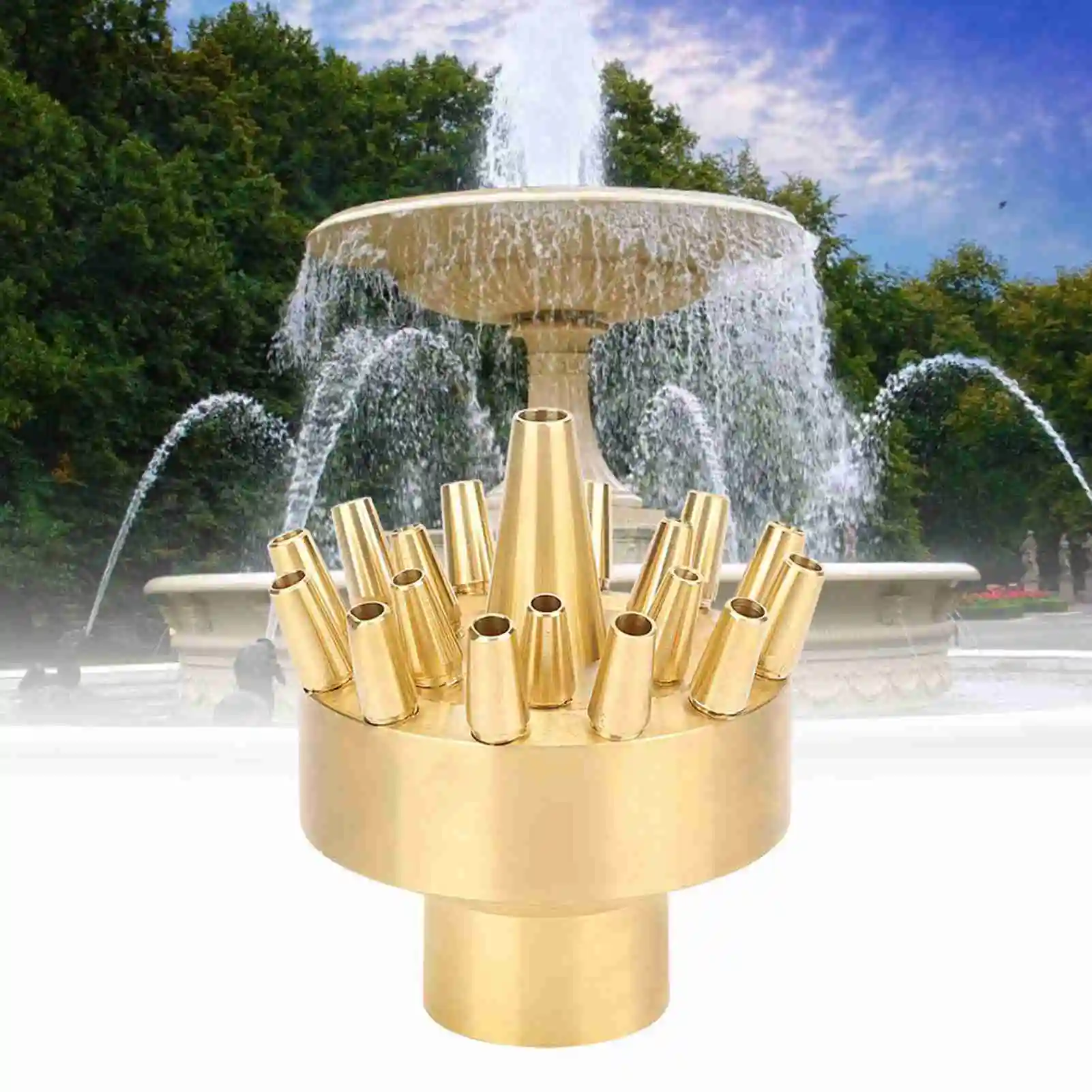 Fountain Nozzle Head, Female Thread Fountain Nozzle Scattering Landscape Spray Head, Water Fountain Nozzle