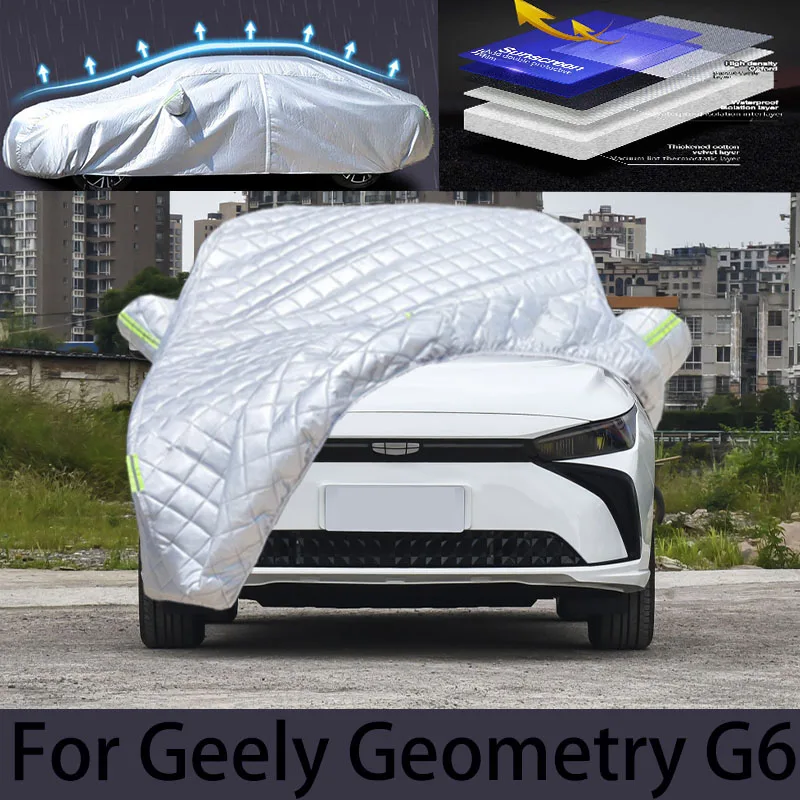 

For Geely Geometry G6 Car hail protection cover Auto rain protection scratch protection paint peeling protection car clothing