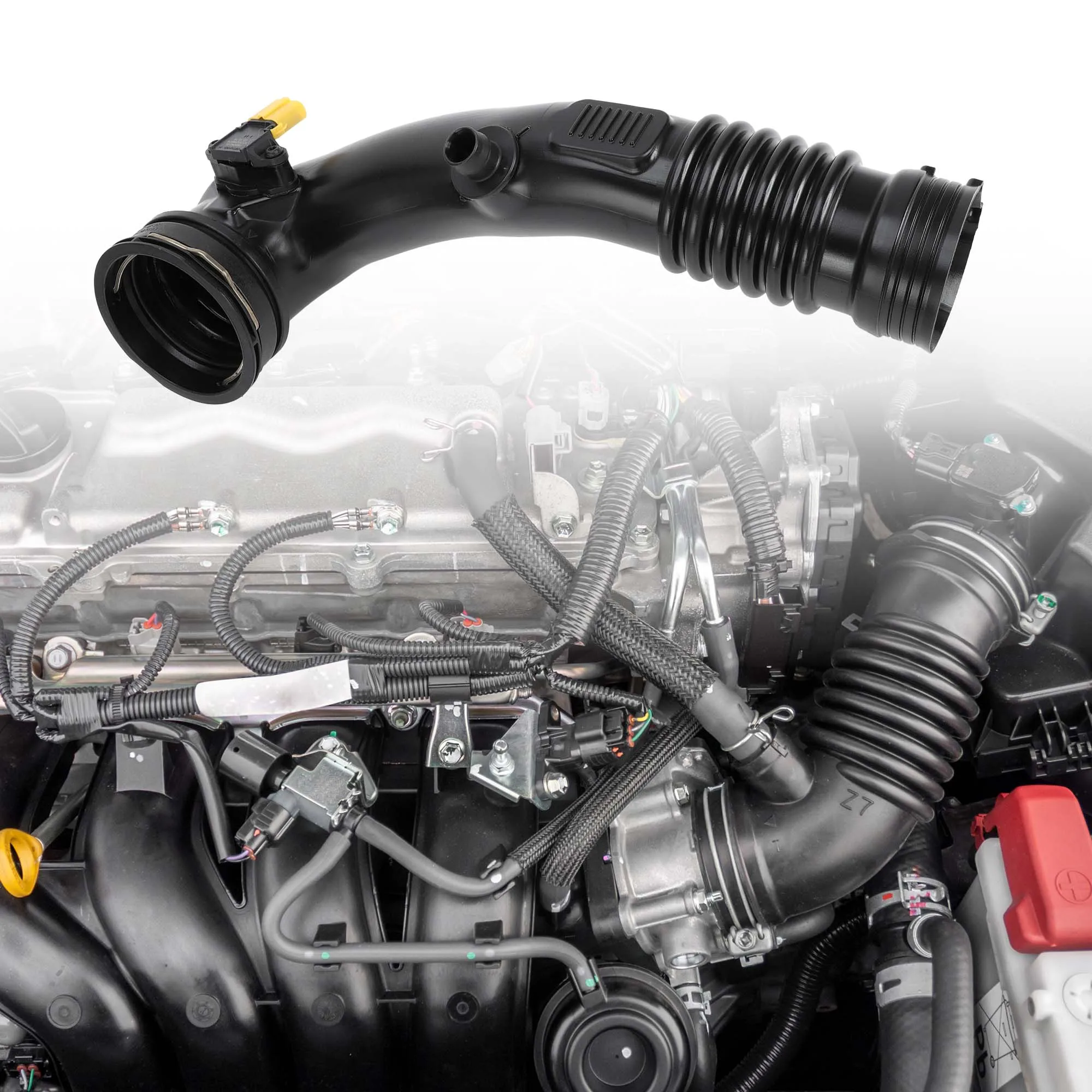 UXCELL Car Intake Hose Compatible for BMW X6 2015-2019 for BMW X5 2014-2018 Air Intake Hose with Sensor Black No.13718626487