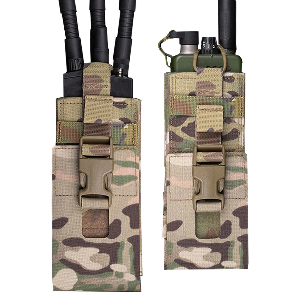 

Tactical Adjustable Radio Pouch Universal Outdoor Hunting Combat Airosft Game Walkie Talkie Pouch MOLLE System Vest Carry Gear