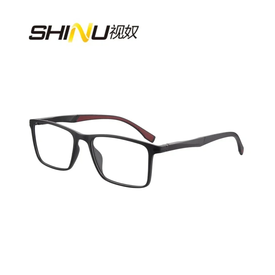 

SHINU progressive multifocal reading glasses Men near and far Squar Eyeglasses Frame Resin Lenses multifocal glasses for men