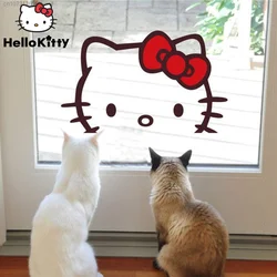 Sanrio Hello Kitty Wall Sticker Room Bedside Decor Kindergarten Sticker Home Decoration Stickers Cute Table Door Window Sticker