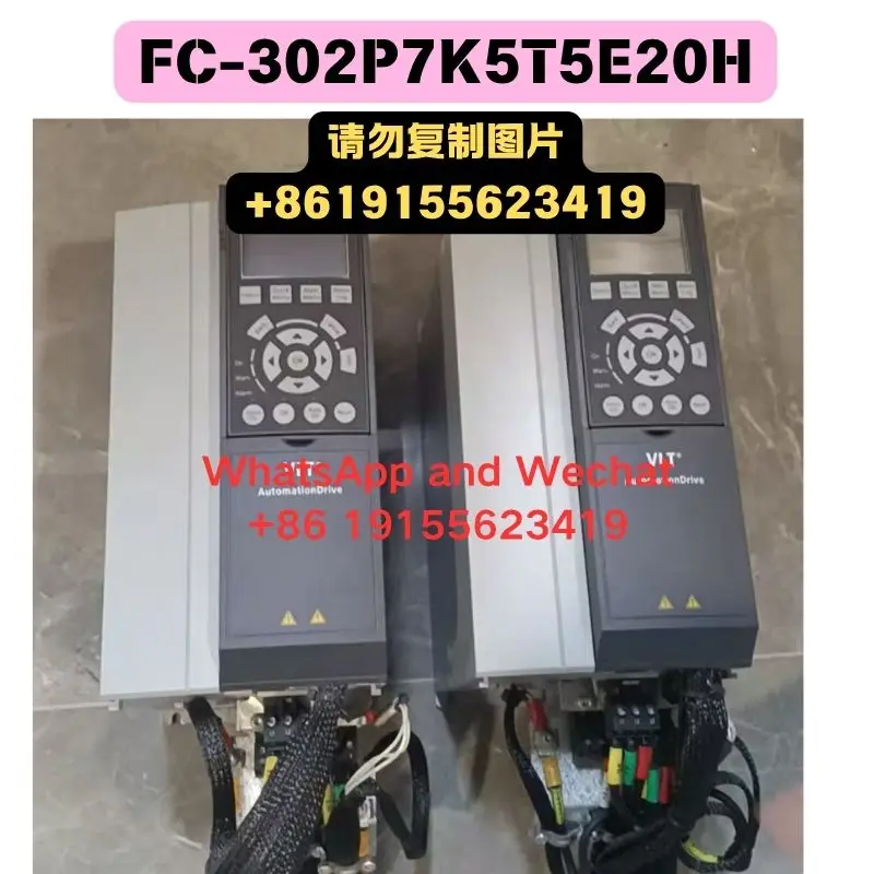 

Used FC-302P7K5T5E20H 380V 7.5KW frequency converter Functional test OK Quick delivery