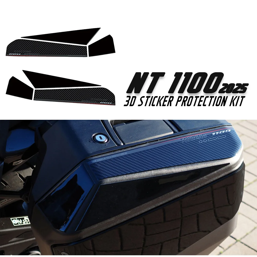 

For NT 1100 NT1100 2025 Motorcycle Accessories Luggage Top Protective Decoration 3D Epoxy Resin Stickers
