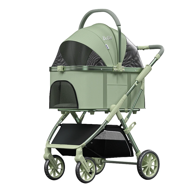 Carro para gatos Cochecito para gatos Cochecito para mascotas Verde claro Nueva llegada