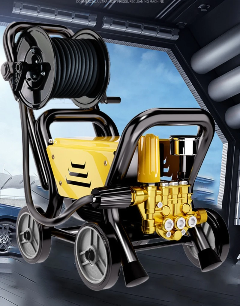 High Pressure Car Washing Machine 220V High Power Car Washing Artifact Portable Brushing Pump High Pressure Cleaning Machine view 4