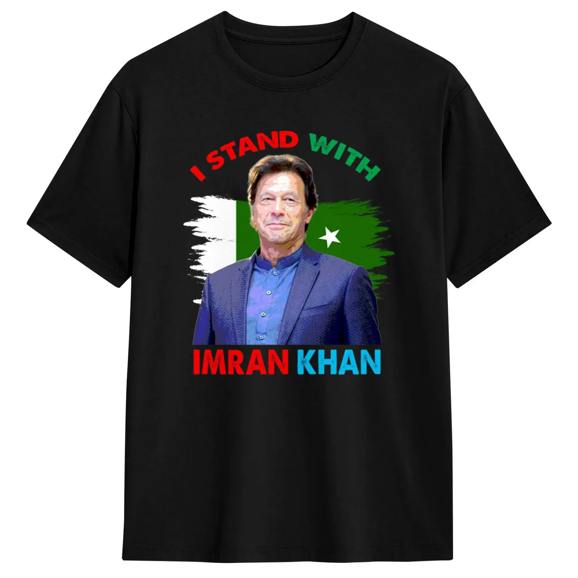 Imran Khan Absolutely Not Pti Pakistan  T-Shirt Summer  Y2K Funny T Shirts Cotton Hip Hop Tshirt For Man Print Tees