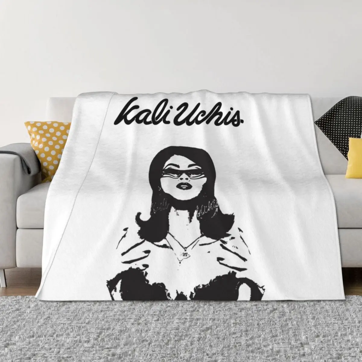 

ScreenPrint Kali Poster Throw Blanket Cute Custom halloween Blankets