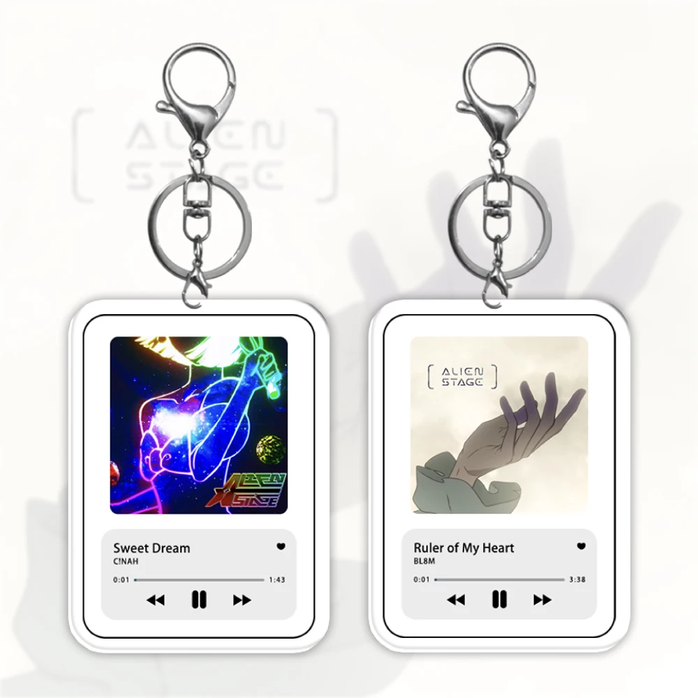 

Diy Creative Acrylic Keychain HOT Pop Singer Album Sweet Dream Music Player Fan Gifts Backpack Pendant Women Accessories