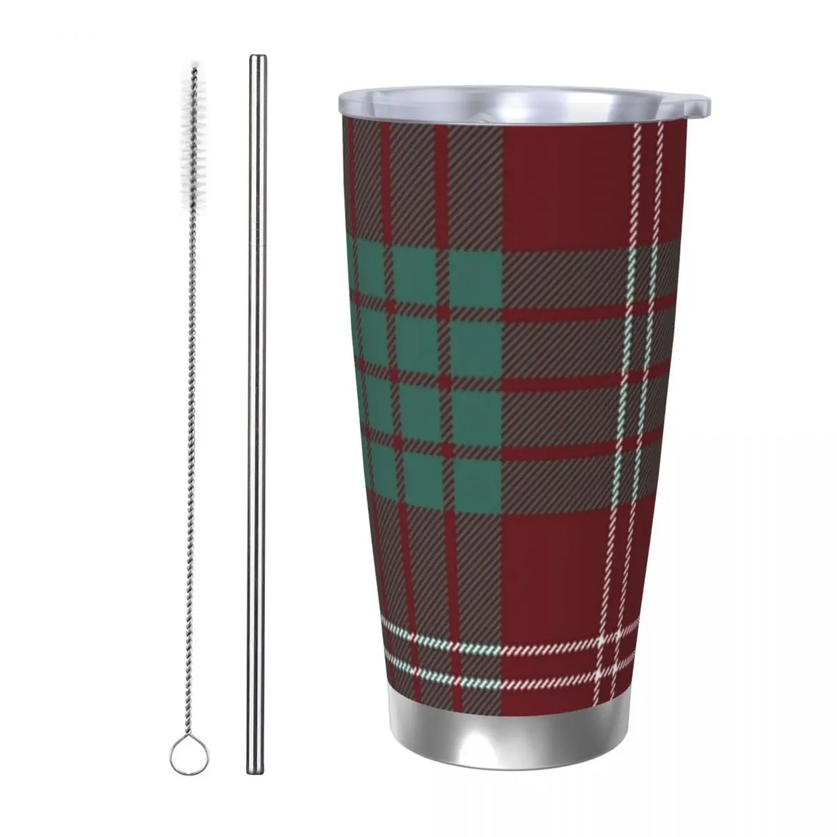 

Clan Crawford Tartan Stainless Steel Tumbler Vacuum Insulated Mug Thermal Cold Cups Straw With Lid 20oz