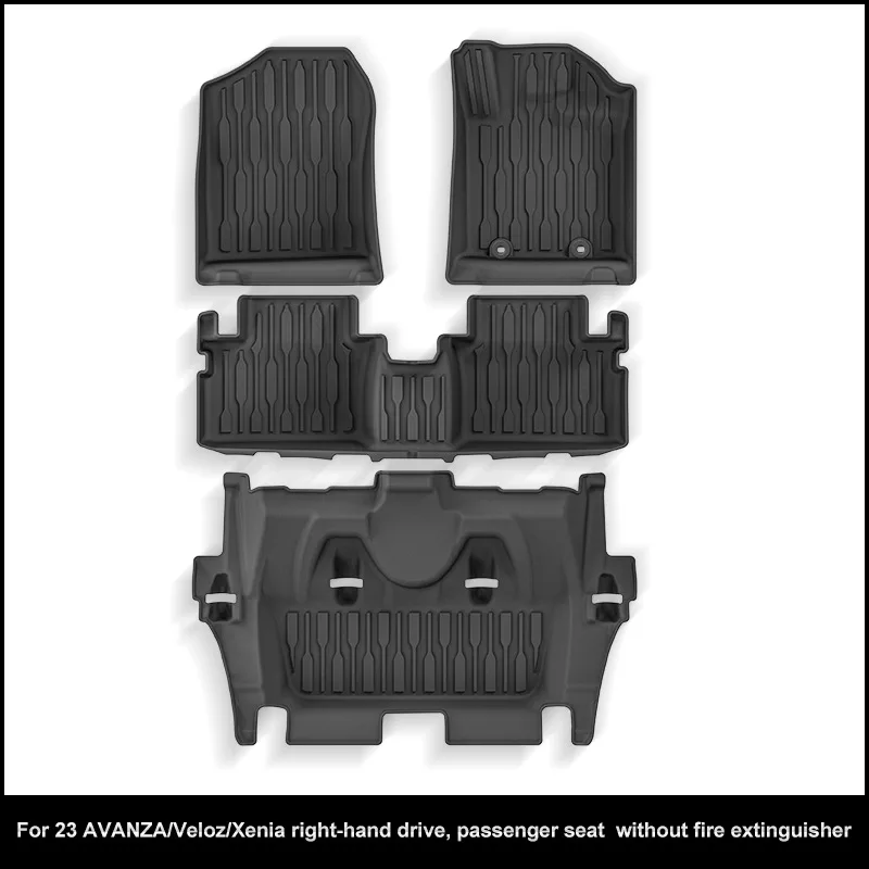 Suitable for 23 Avanza Toyota Veloz Daihatsu Xenia right rudder car floor mat full TPE floor mat foreign trade