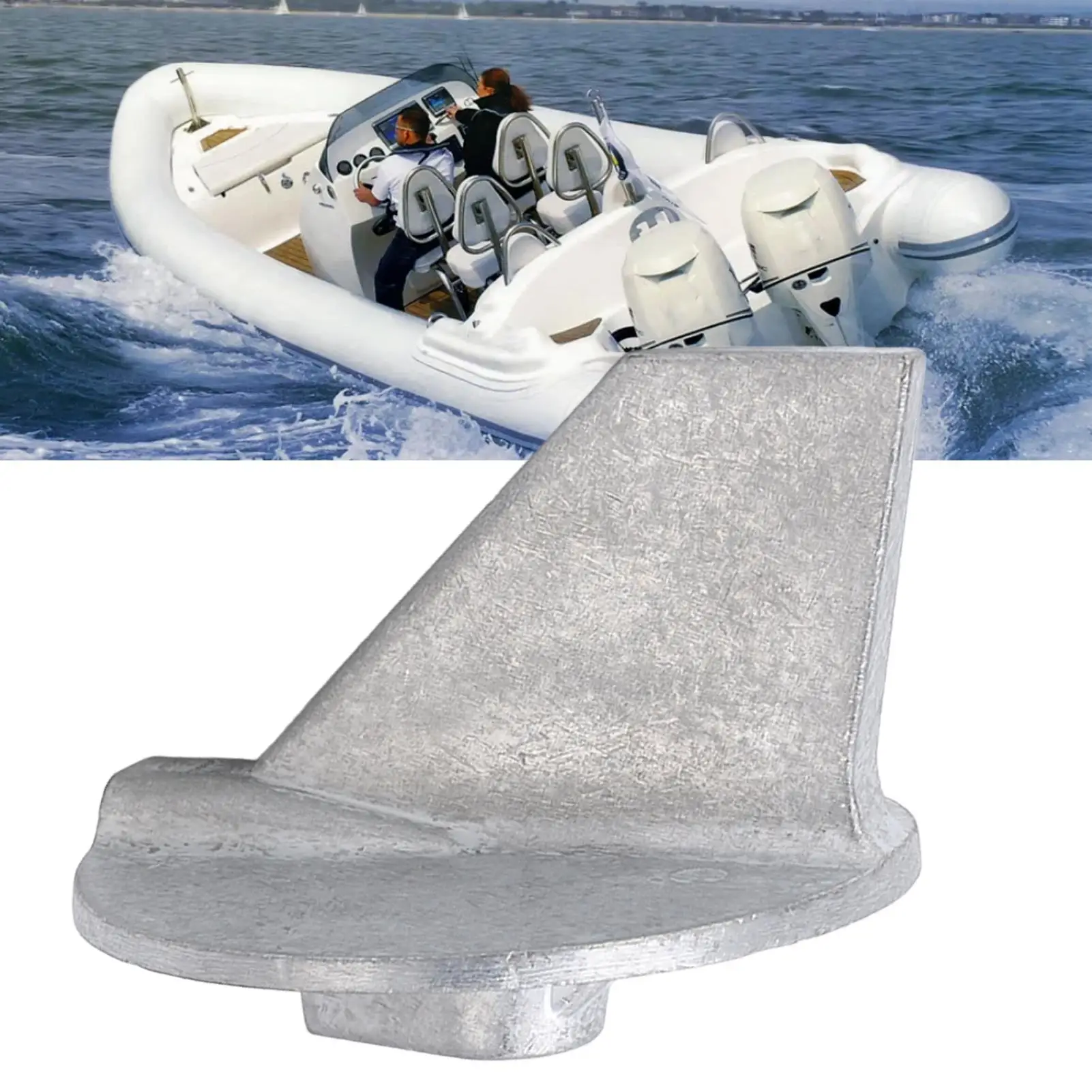 Marine Anode Block for 115tjrw 115TLRW 130TLRW 1998 - Trim Tab Anode 6E5 45371 01 00, Anti-Oxidation & Rustproof