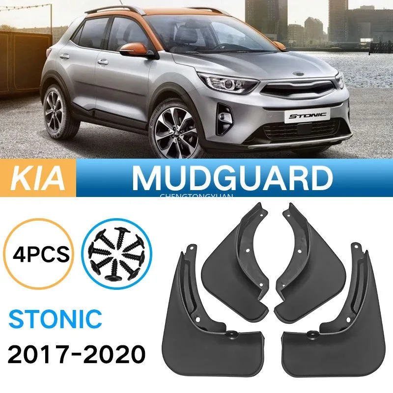 

For Kia Stonic 2017-2022 Mudguards Splash Guards Front Rear Wheels Fender Car Accessories 4Pcs Auto Parts