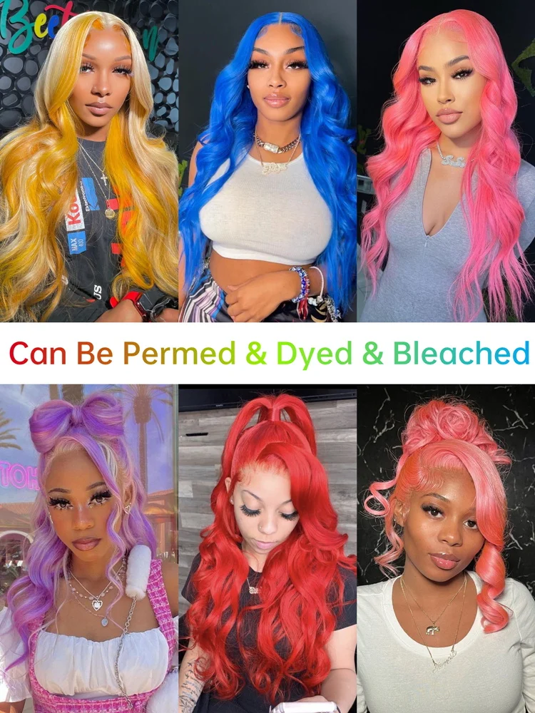 13x6 Lace Front Human Hair Wig 13x4 30Inch Color Brazilian Body Wave Blonde Wigs For Women 613 Hd Transparent Lace Frontal Wig