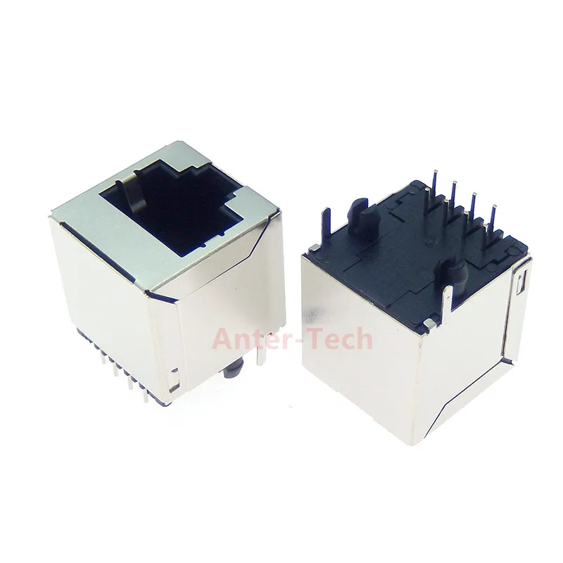 5PCS 5224 RJ45 vertical female network socket 5224-8p8c vertical upright