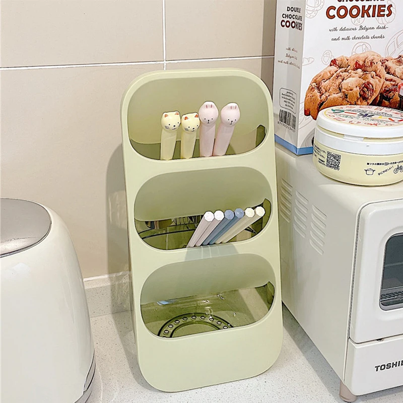 

Storage box Countertop Multifunctional kitchen tableware Spoon shelving rack drain rack supporting bucket basket cage