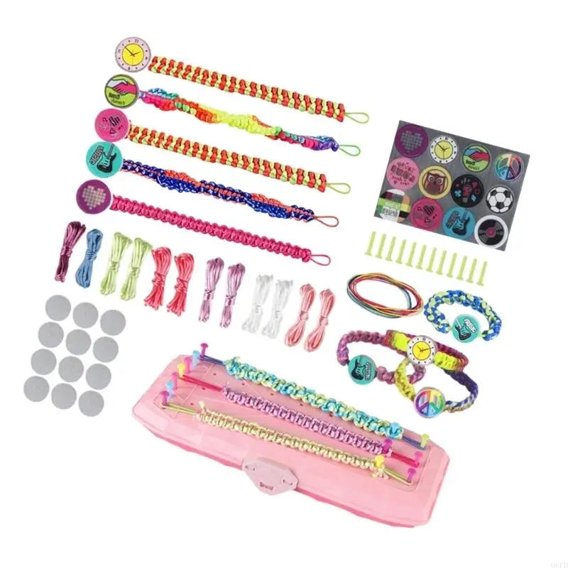 Safe and Comfortable Children Friendship Bracelet Weaving Toy with Soft ABS Materials Crafting Enjoyment