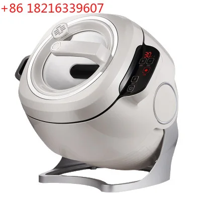 220V Automatic Rotary Cooking Machine Multi-function Electric Stir Frying Pot Non-Stick Smart Stirring Wok Rice Cooker