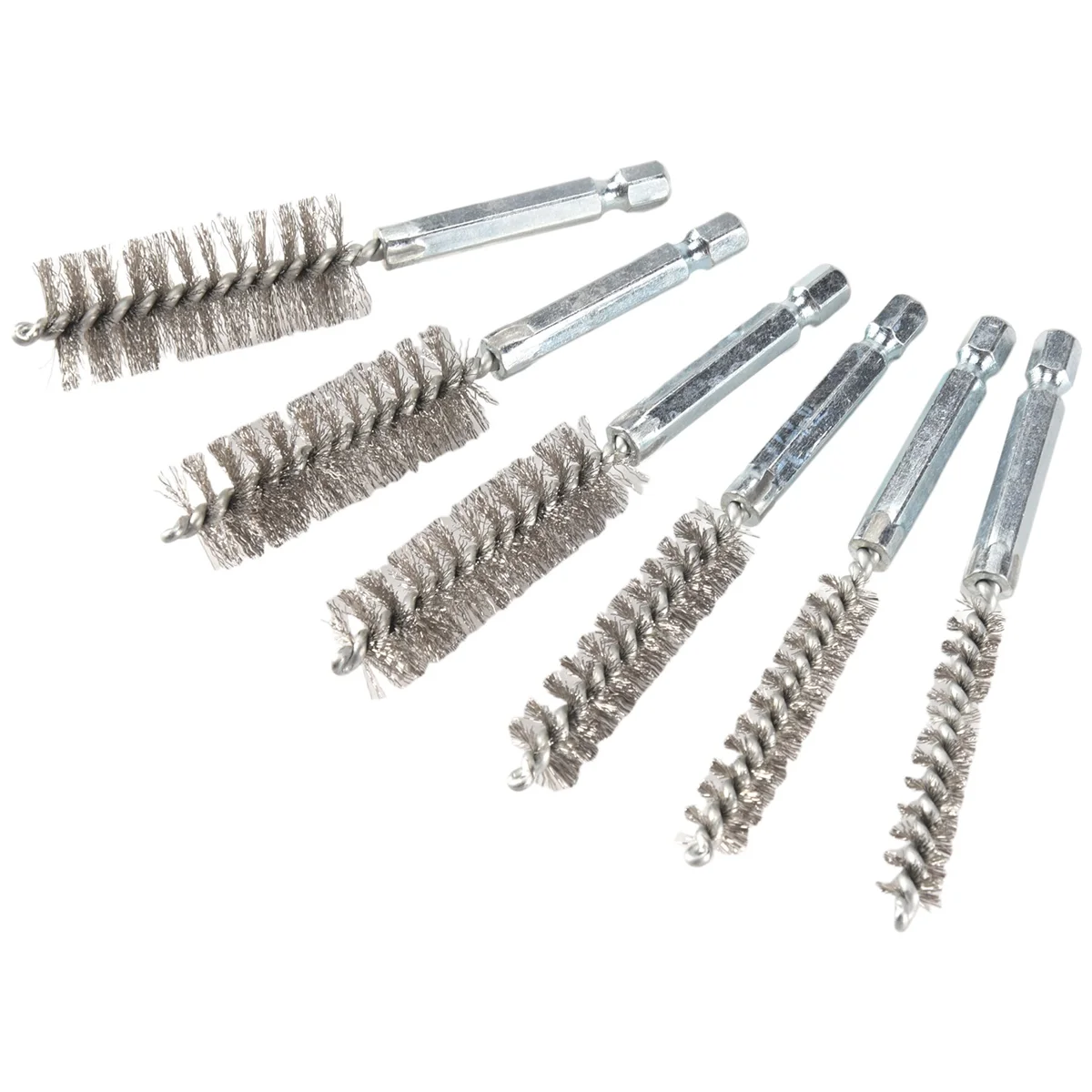 B17cb buraco escova conjunto de bronze fio de aço buraco escova conjunto escova de limpeza de aço inoxidável, adequado para broca elétrica broca de impacto