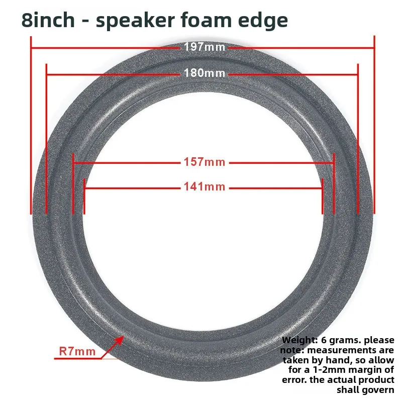 MW Audio 2PCS luidspreker schuimrand 4"-15", woofer rand reparatie sponsringset