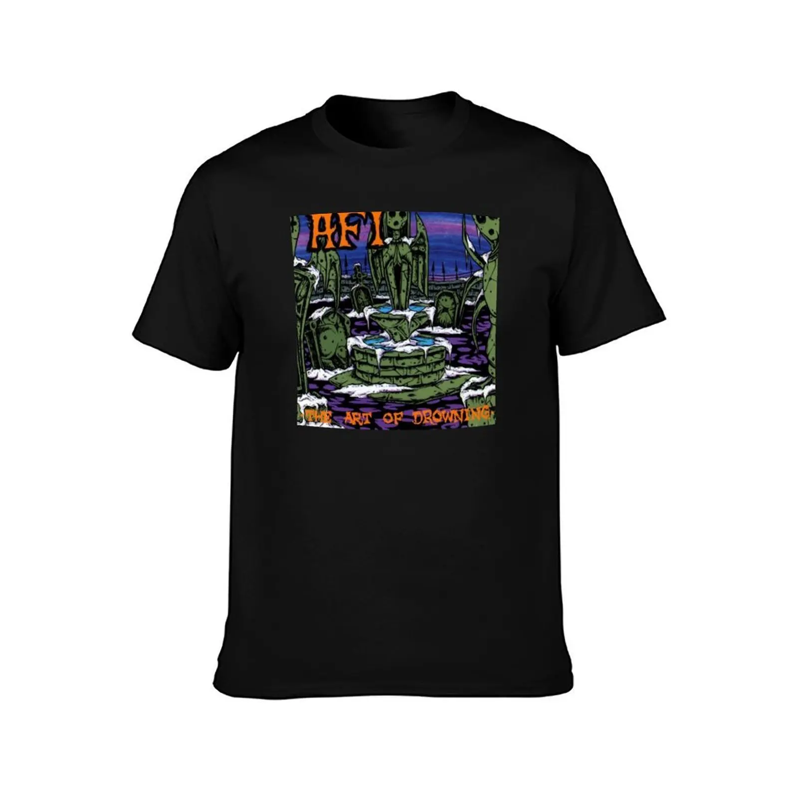 art drowning bat song T-Shirt, Summer Casual Cotton Tee, Oversized Streetwear Tops, Vintage Graphic Print, Unisex Men Women