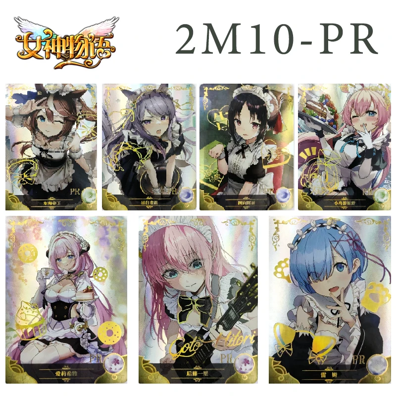 Goddess Story 2M10 Pr-Series Anime Characters Shinomiya Kaguya Elysia Hu Tao Kita Ikuyo Ram Children's Toys Collectible Cards