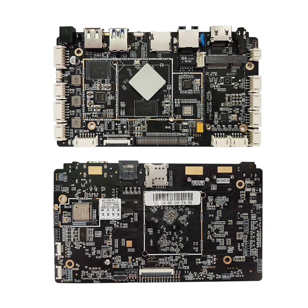 NPU 1.0Top android 11.0 carte tablette rk3566 carte mère intégrée simple carte pour tablette intelligente distributeur automatique